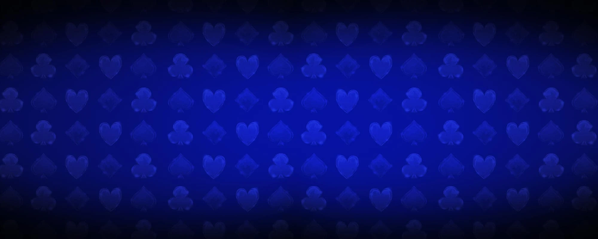 Blackjack themed background featuring card suits of hearts, diamonds, clubs and spades.