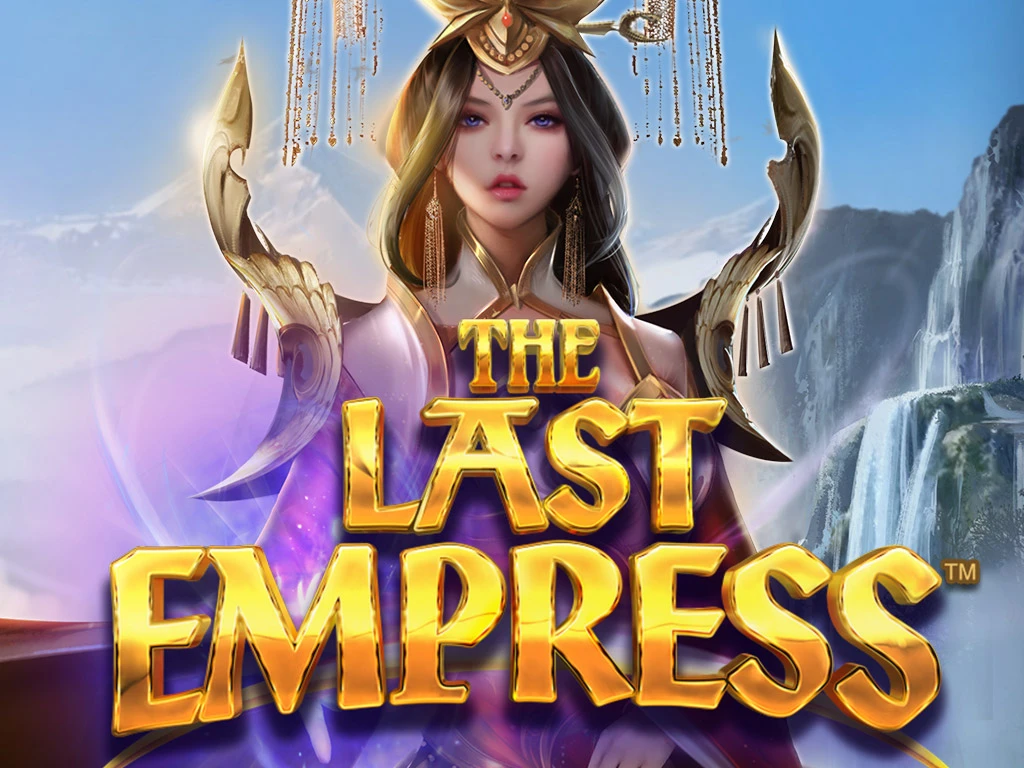  The historical Chinese-themed jackpot slots game The Last Empress logo features female empress character.